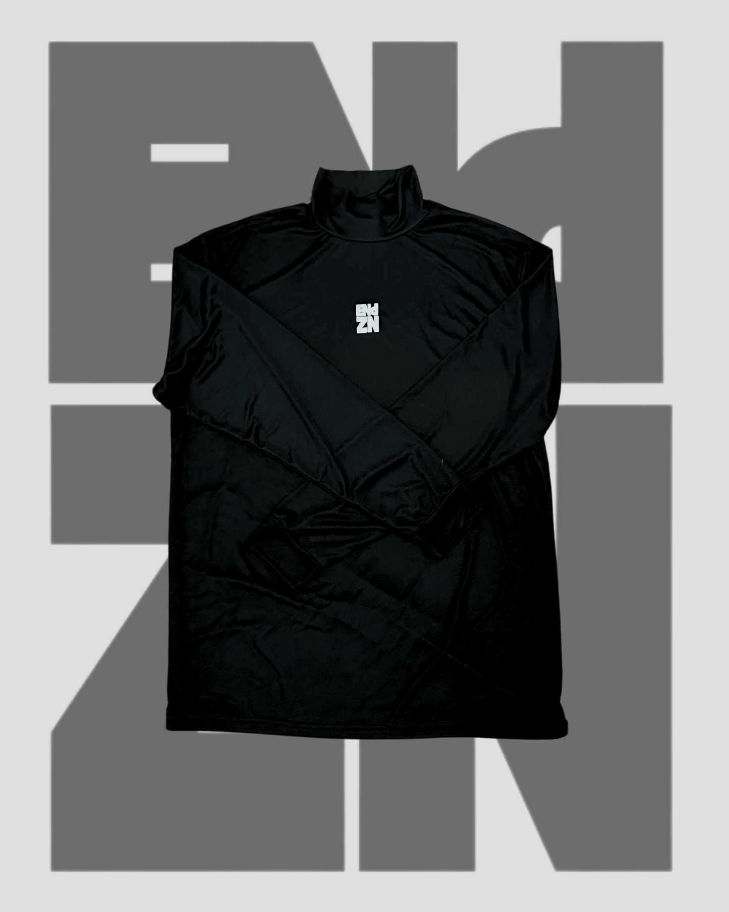 BAGGY LONGSLEEVE TURTLENECK - BLACK