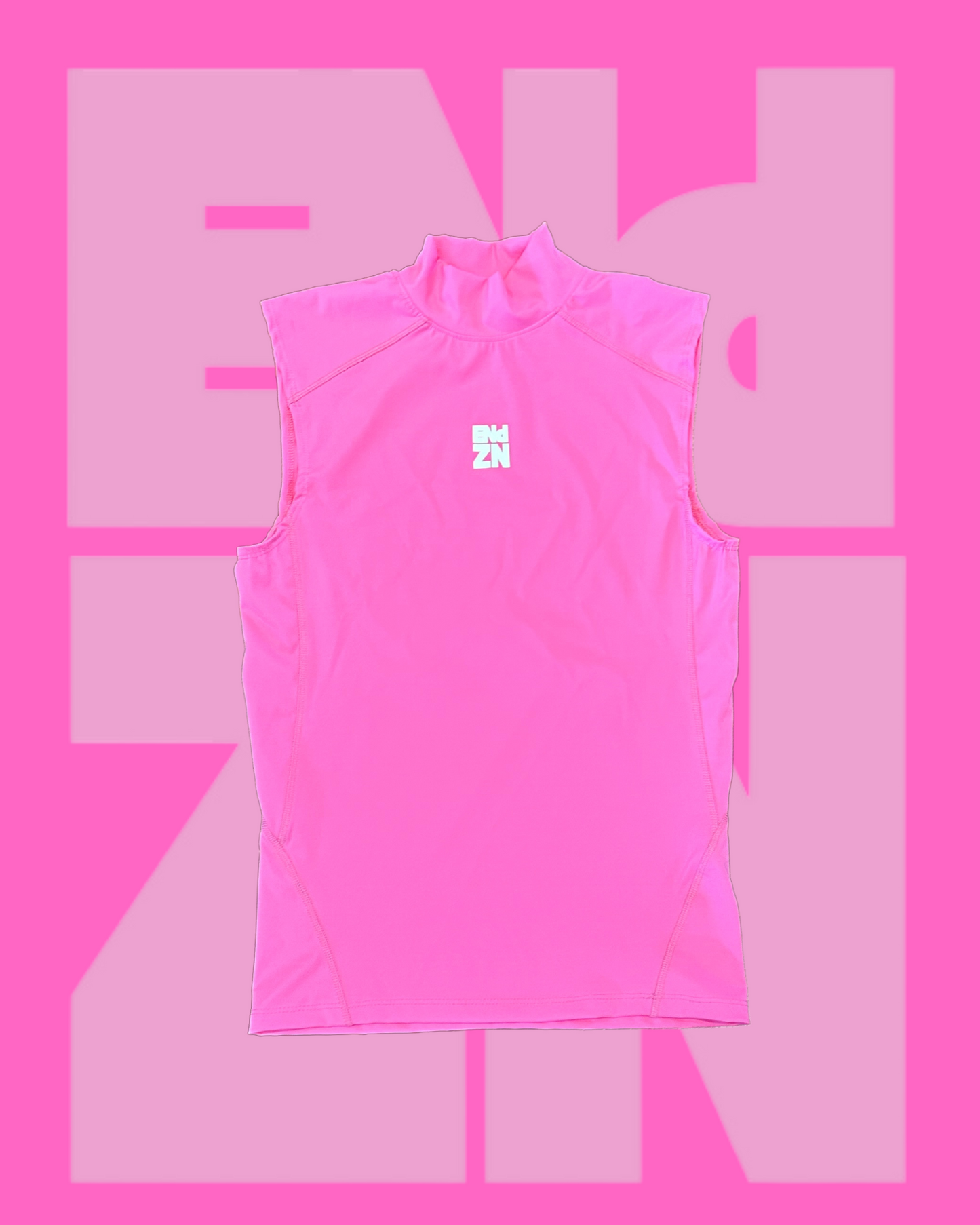 SLEEVELESS TURTLENECK - PINK