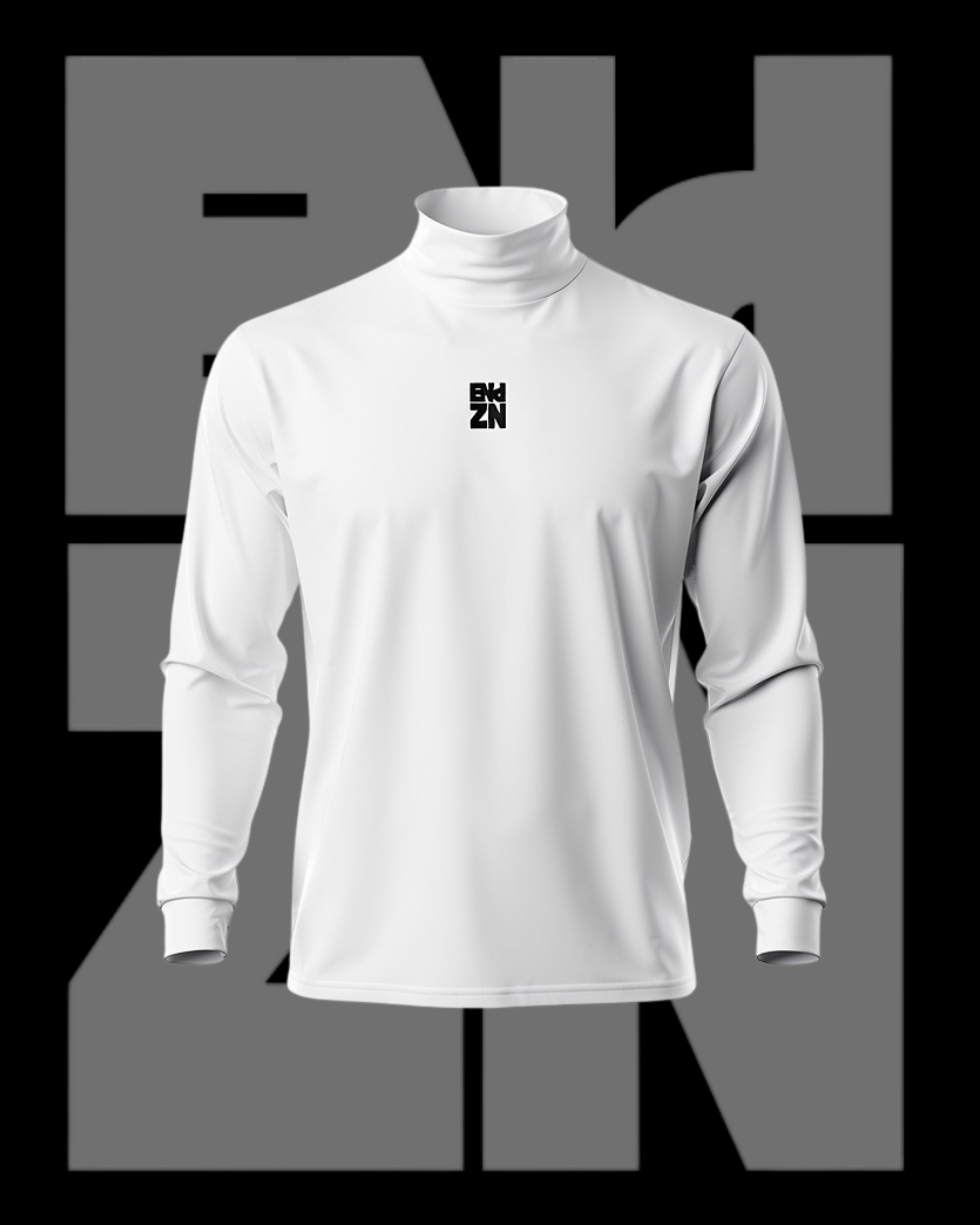 BAGGY LONGSLEEVE TURTLENECK - WHITE – endznapparel