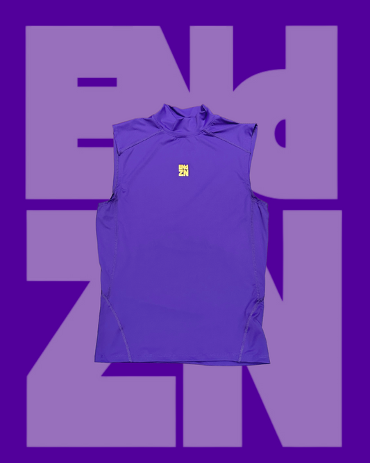 Sleeveless Turtleneck - Purple