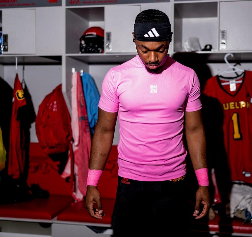 SHORTSLEEVE COMPRESSION TURTLENECK - PINK – endznapparel