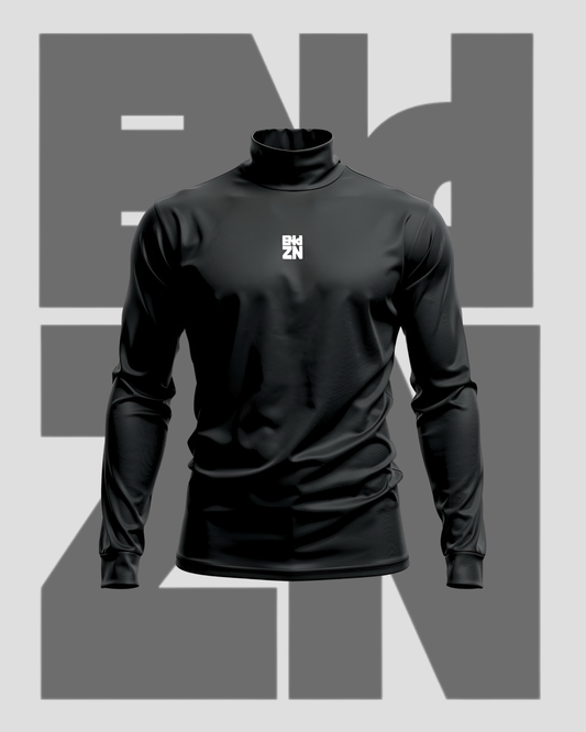 BAGGY LONGSLEEVE TURTLENECK - BLACK