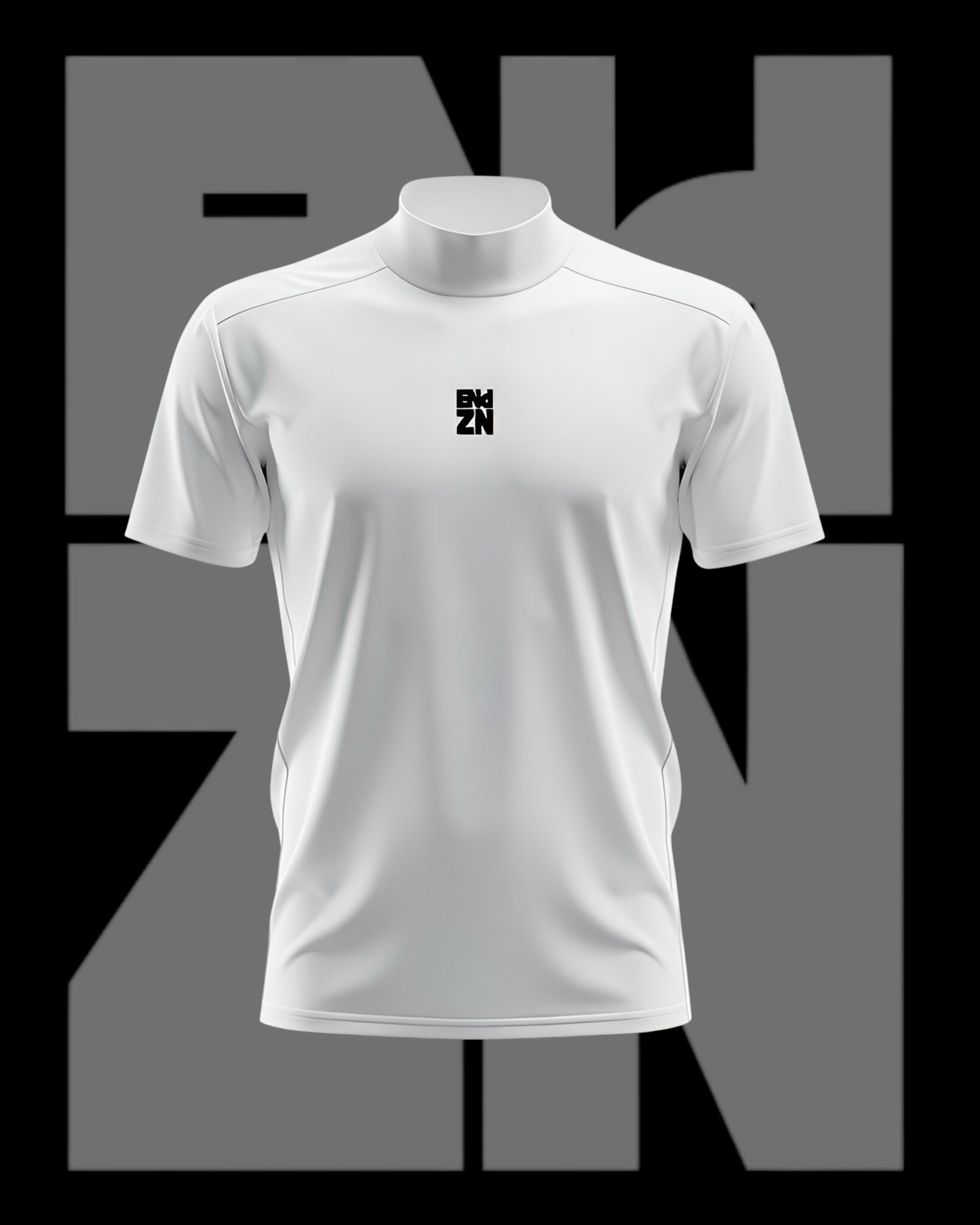 SHORTSLEEVE COMPRESSION TURTLENECK - WHITE