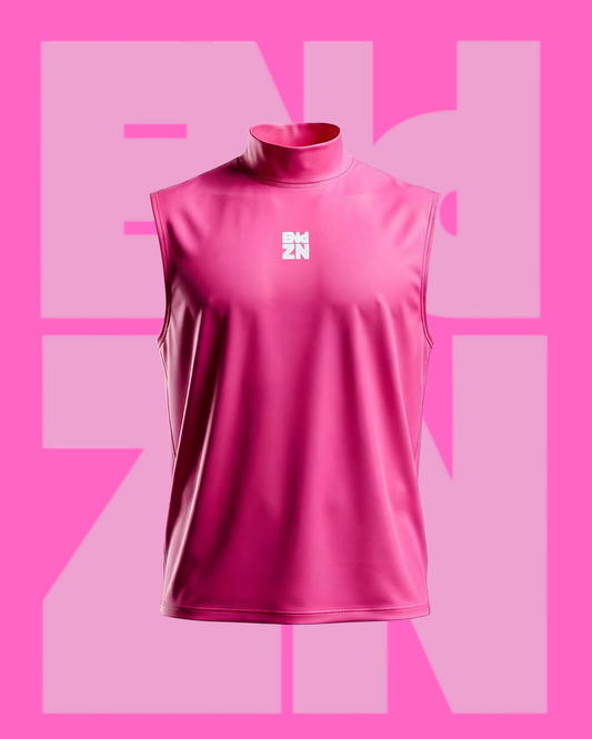 SLEEVELESS TURTLENECK - PINK
