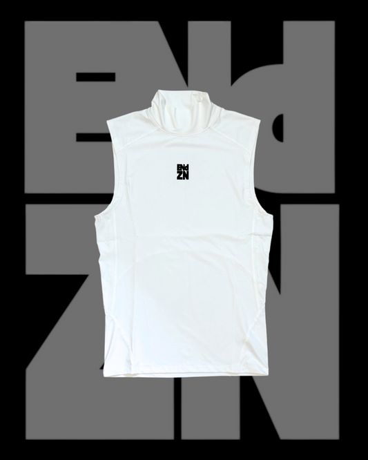 Sleeveless Turtleneck - White